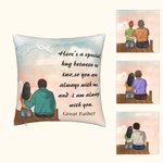 Personalized Family Member Hug Cushion Cover Throw Pillow Cover I am Always with You
