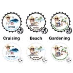 Imán de nevera personalizado con foto divertida y abrebotellas Regalo para jubilados