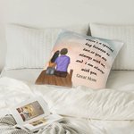Personalized Family Member Hug Cushion Cover Throw Pillow Cover I am Always with You