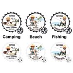 Imán de nevera personalizado con foto divertida y abrebotellas Regalo para jubilados