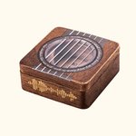 Personalized Resonance Chamber Appearance Guitar Pick Storage Engraved Case Gift for Guitar Lover