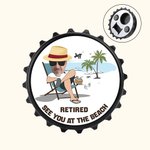 Imán de nevera personalizado con foto divertida y abrebotellas Regalo para jubilados