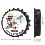 Imán de nevera personalizado con foto divertida y abrebotellas Regalo para jubilados