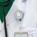 Personalized Retractable Badge Reel with Name for Medical Work Clip Gift