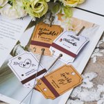 Personalized Rustic Sparkler Tags Wedding Send-Off Tags with Match Holder 25 PCS Birthday Party Supplies  Anniversary Engagement Gift