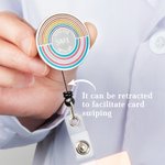 Personalized Retractable Badge Reel with Name for Medical Work Clip Gift