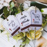 Personalized Rustic Sparkler Tags Wedding Send-Off Tags with Match Holder 25 PCS Birthday Party Supplies  Anniversary Engagement Gift