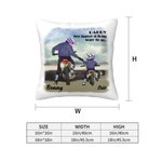 Taie d'Oreiller Personnalisée avec Texte et Image Cadeau Anniversaire Fête des Pères pour Papa Enfant