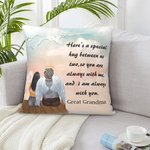 Personalized Family Member Hug Cushion Cover Throw Pillow Cover I am Always with You