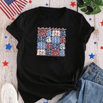 Personalized American Mama Independence Day 4th of July Patriotic T-shirt
