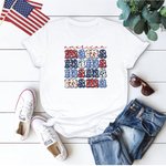 Personalized American Mama Independence Day 4th of July Patriotic T-shirt