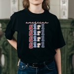 Personalized American Mama Independence Day 4th of July Patriotic T-shirt