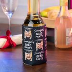 Personalized Temporary Tattoo Stickers and Wine Bottle Cover Grad Party Favors