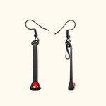 Personalised Horseshoe Nail Earrings With Birthstone