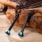 Personalised Horseshoe Nail Earrings With Birthstone