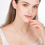 Personalized Birth Flower Necklace for Mother Grandma Jewelry Gift