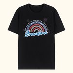 Personalized Independence Day Stars and Stripes Rainbow T-Shirt Gift for Her and Him