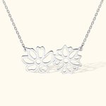 Personalized Birth Flower Necklace for Mother Grandma Jewelry Gift