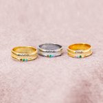Personalized Mama Family Ring with 1-5 Birthstones for Women Mother Grandma Mother's Day Birthday Jewelry