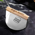 Personalisierte, gravierte Burgerpresse aus Edelstahl