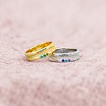 Personalized Mama Family Ring with 1-5 Birthstones for Women Mother Grandma Mother's Day Birthday Jewelry