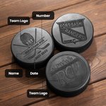 Gepersonaliseerde Gegraveerde Hockey Puck Team Memorabilia Gift voor Speler Coach