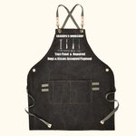Personalized Grandpa's Workshop Apron with Adjustable Straps and Large Pockets