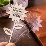 Personalisierte Lehrer Pflanze Pfähle und Blumentopf für Lehrer Appreciation Geschenk