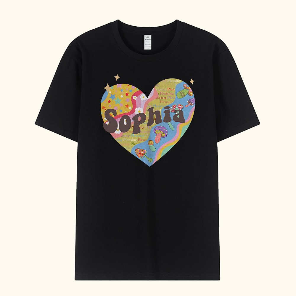 Personalized Colorful Harry Styles T-Shirt with Name, Gift for Daughter, Gift for Girls