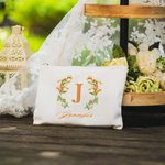 Personalisierte Make up Tasche mit Geburtsblume und Name
