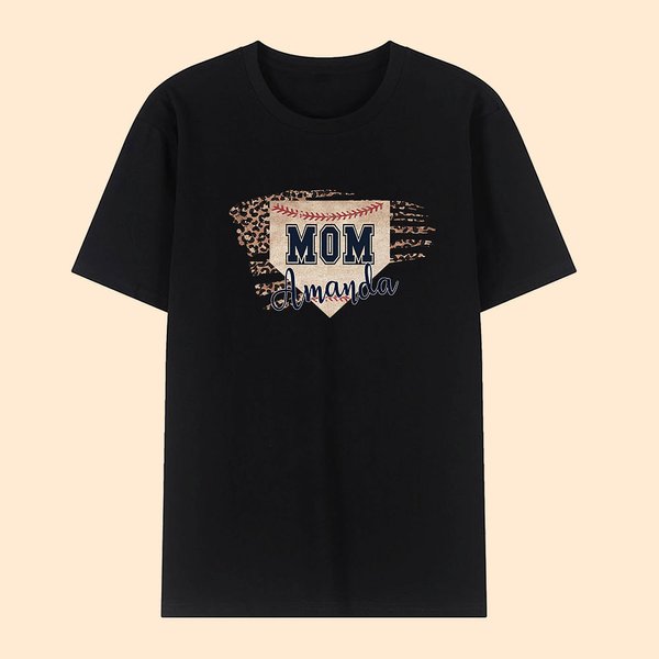 Baseball personalizzato con nome e maglietta di famiglia per il 4 luglio, giorno dell'indipendenza americana