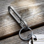 Personalised Ultralight Anti Lost Titanium Carabiner Keychain Key Organizer