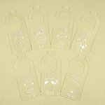 Personalized Acrylic Nursery Closet Divider Hangers with Name Set of 7