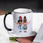 Tasse personnalisée pour ami(e) La vie est meilleure avec des amies.