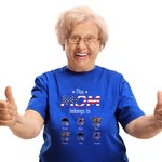 Personalized This MOM Belongs To These Kids T-Shirt Gifts for American Independence Day 4th of July