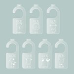 Personalized Acrylic Nursery Closet Divider Hangers with Name Set of 7
