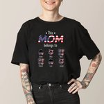 Personalized This MOM Belongs To These Kids T-Shirt Gifts for American Independence Day 4th of July