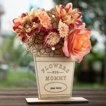 Personalisierte Blumenständer Regal Sitter Zeichen mit Text