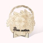 Personalisierte Blumenständer Regal Sitter Zeichen mit Text