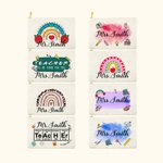 Estuche de Maquillaje Personalizado con Nombre para Regalo de Agradecimiento a Profesores