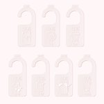 Personalized Acrylic Nursery Closet Divider Hangers with Name Set of 7
