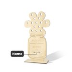 Personalisierte Blumenständer Regal Sitter Zeichen mit Text