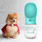 Borraccia portatile per cane personalizzata con nome e design unico regalo utile per viaggi e passeggiate all'aperto per cani