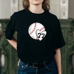 Numéro de baseball Softball personnalisé T-shirt unisexe