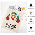 Personalized Teacher's Appreciation Canvas Tote Bags