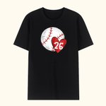 Numéro de baseball Softball personnalisé T-shirt unisexe