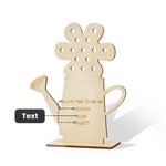 Personalisierte Blumenständer Regal Sitter Zeichen mit Text