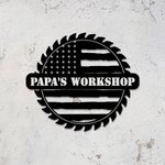 Personalisierte amerikanische Flagge Metall Werkstatt Zeichen