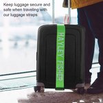 Personalised Adjustable Embroidery Name Luggage Strap for 20in - 28in Suitcase Travel Essential Birthday Gift for Travel Lover