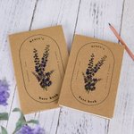Carnet Personnalisé avec Fleur de Naissance et Nom Cadeau Anniversaire Fête pour Femme